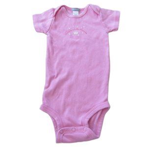Carters One Piece Onesie Girls Size 9M Pink Mommys Little‎ Princess Short Sleeve